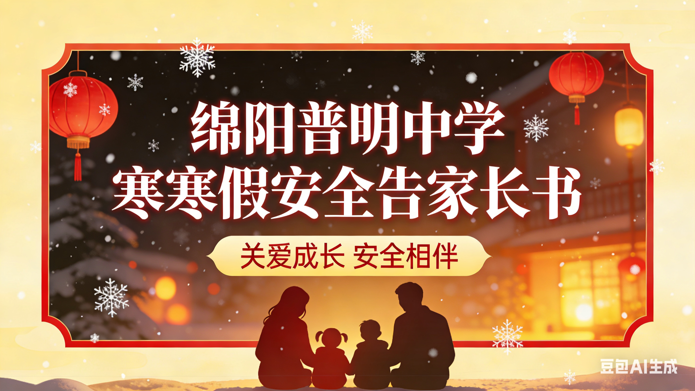 绵阳普明中学寒假安全告家长书